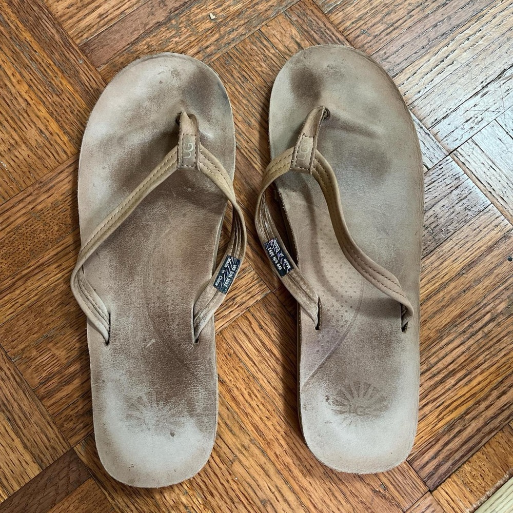 Brown Flip Flops